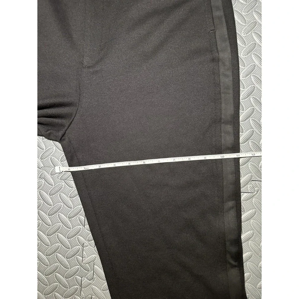 NEW rag & bone Joan Slim Fit women's black Slit cuffs stripe Pants 52%cotton L - Picture 8 of 11